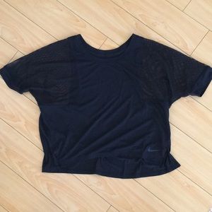 Nike Dri-Fit XS black crop workout top